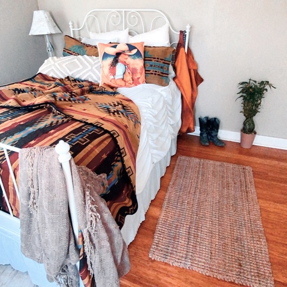 🔥 KING: South western reversible blanket  🔥 - Picture 1 of 5